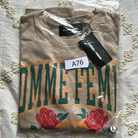 Homme+Femme Collegiate Varsity Tee Slate - Picture 4 of 6